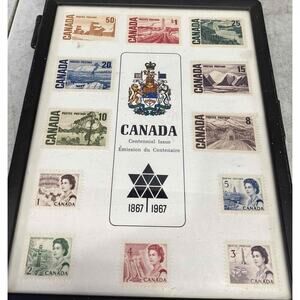 Canada Centennial Issue Stamps1867 1967 Vintage Collectable i